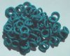 100 10mm Dark Turquoise Rubber Rings